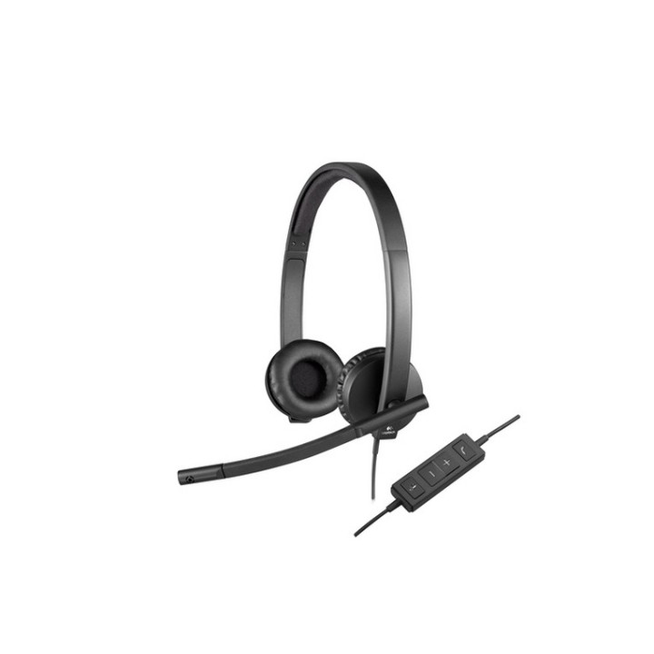 Logitech USB Headset H570e - Cuffie con microfono - over ear - cablato (981-000575)