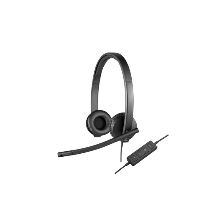 Logitech USB Headset H570e - Cuffie con microfono - over ear - cablato (981-000575)