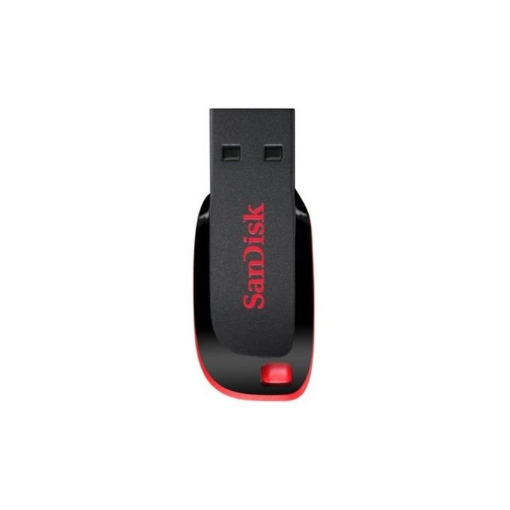SanDisk Cruzer Blade - Chiavetta USB - 128 GB - USB - nero, rosso (SDCZ50-128G-B35)