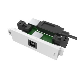 VISION Techconnect Modular AV Faceplate - USB B (on front) to A module - "A" typ (TC3 USBB+)