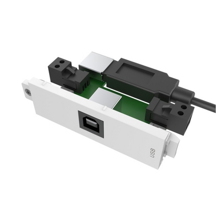 VISION Techconnect Modular AV Faceplate - USB B (on front) to A module - "A" typ (TC3 USBB+)