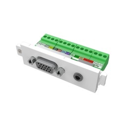 VISION Techconnect Modular AV Faceplate - VGA and Minijack module - female 15-pi