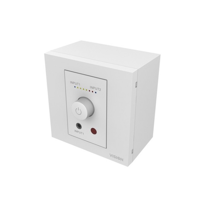VISION Techconnect Faceplate Audio Amplifier - 2 x 25w (RMS @ 8 Ohms) - Two inpu (TC3-AMP)