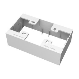 VISION Techconnect Modular AV Faceplate - Double-Gang Surface Mount UK backbox -