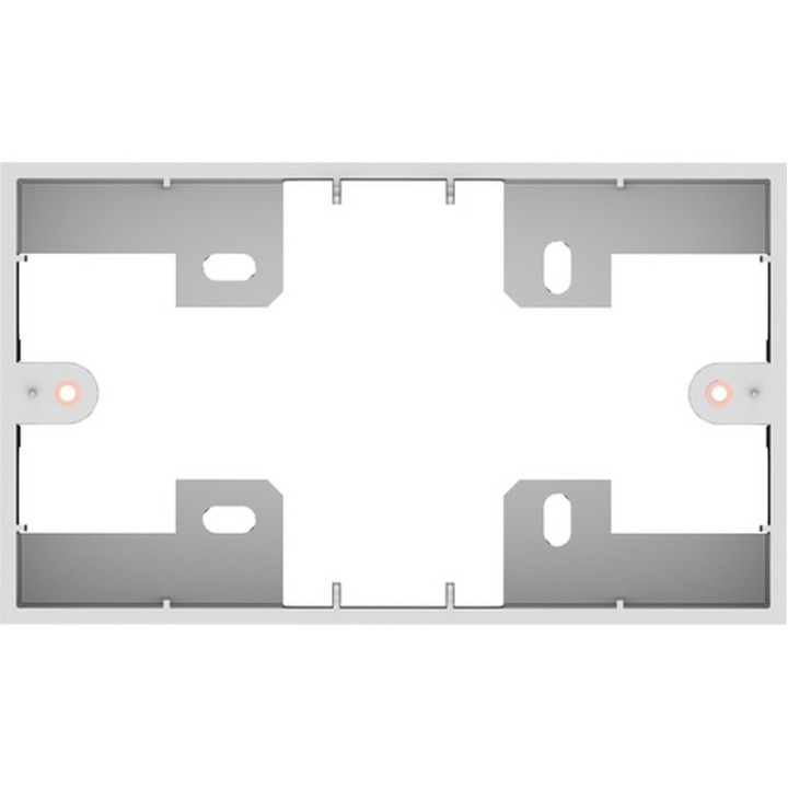 VISION Techconnect Modular AV Faceplate - Double-Gang Surface Mount UK backbox - (TC3 BACKBOX2G)