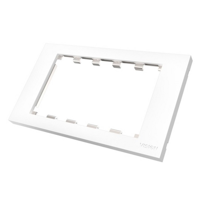 VISION Techconnect Modular AV Faceplate - Double-Gang UK surround - frame which (TC3 SURR2G)