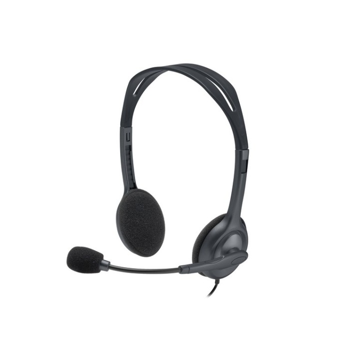 Logitech Stereo H111 - Cuffie con microfono - over ear - cablato (981-000593)