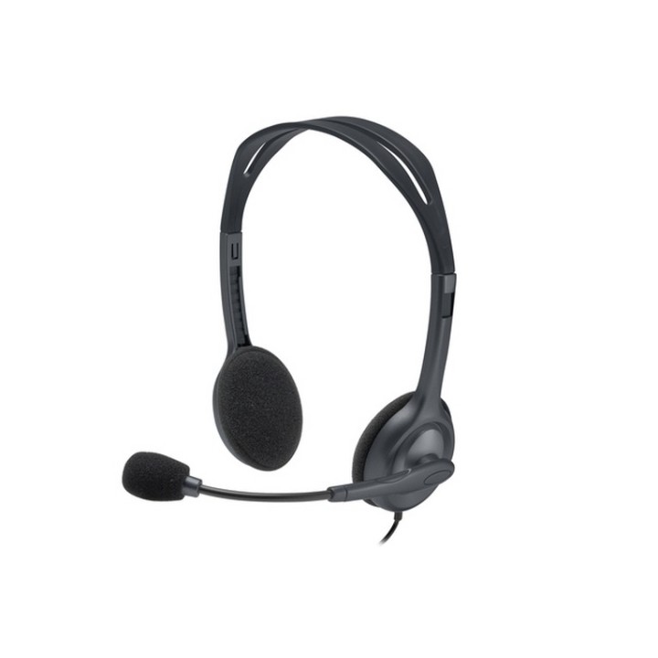Logitech Stereo H111 - Cuffie con microfono - over ear - cablato (981-000593)