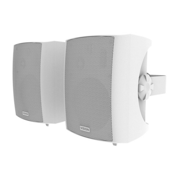 VISION Professional Pair 5.25" Wall Speakers - 50 Watt power handling - 3-way wi (SP-1800)
