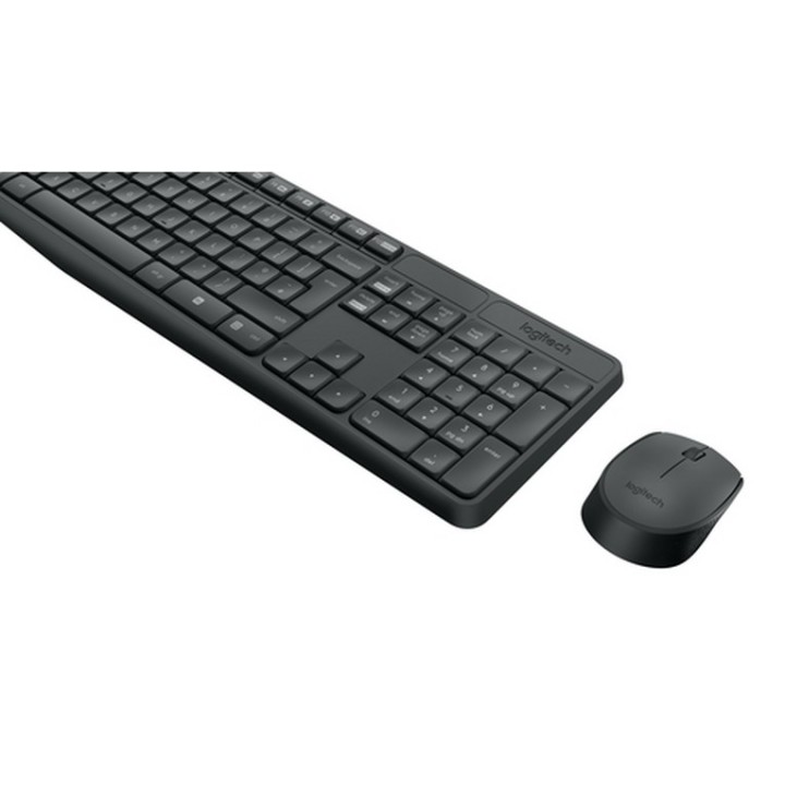 Logitech MK235 - Set mouse e tastiera - senza fili - 2.4 GHz - Tedesca
