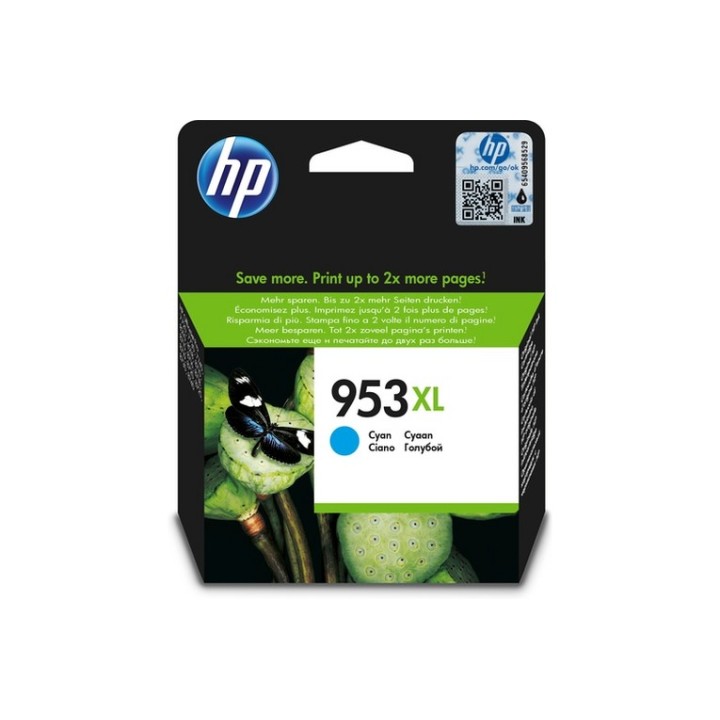 HP 953XL - 18 ml - Alta resa - ciano - originale - blister - cartuccia d'inchios