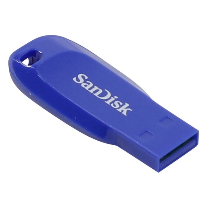 SanDisk Cruzer Blade - Chiavetta USB - 64 GB - USB 2.0 - blu elettrico