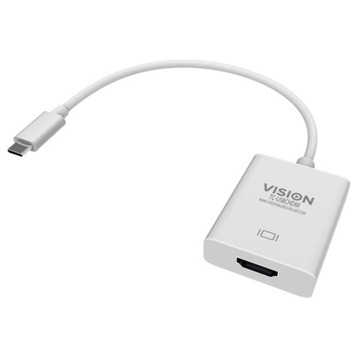 VISION Professional installation-grade USB-C to HDMI adapter - plugs into USB-C