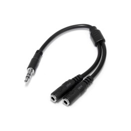 StarTech.com Cavo splitter stereo slim - Maschio 3,5 mm a 2 femmina 3,5 mm - Rip (MUY1MFFS)