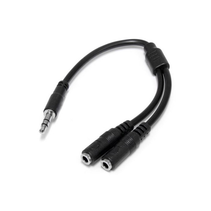 StarTech.com Cavo splitter stereo slim - Maschio 3,5 mm a 2 femmina 3,5 mm - Rip (MUY1MFFS)