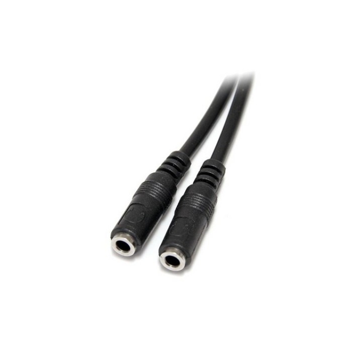 StarTech.com Cavo splitter stereo slim - Maschio 3,5 mm a 2 femmina 3,5 mm - Rip (MUY1MFFS)
