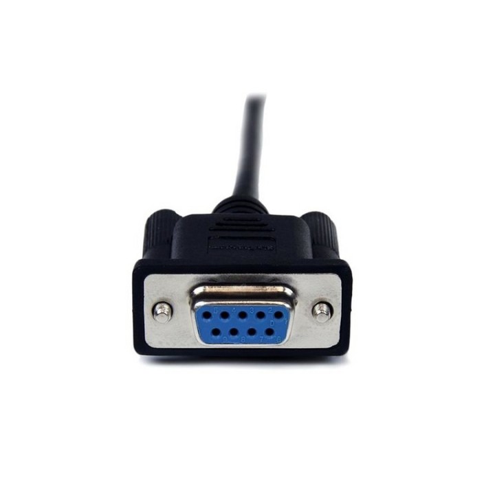 StarTech.com Cavo seriale null modem DB9 RS232 nero 2 m - F/M - Cavo null modem (SCNM9FM2MBK)