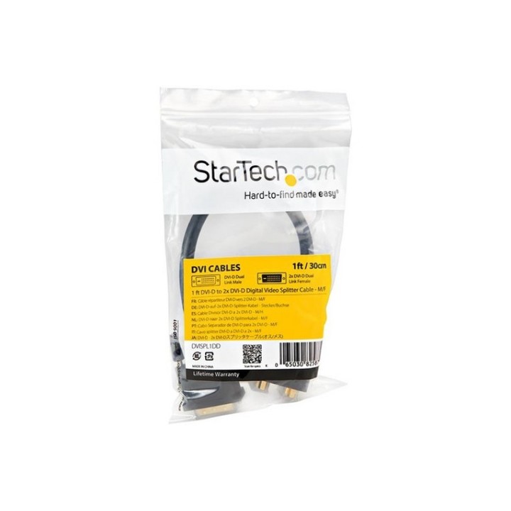 StarTech.com Cavo splitter video digitiale DVI-D a 2 DVI-D da 30 cm - Cavo sdopp