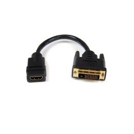 StarTech.com Adattatore cavo video HDMI a DVI-D da 20 cm - HDMI femmina a DVI ma