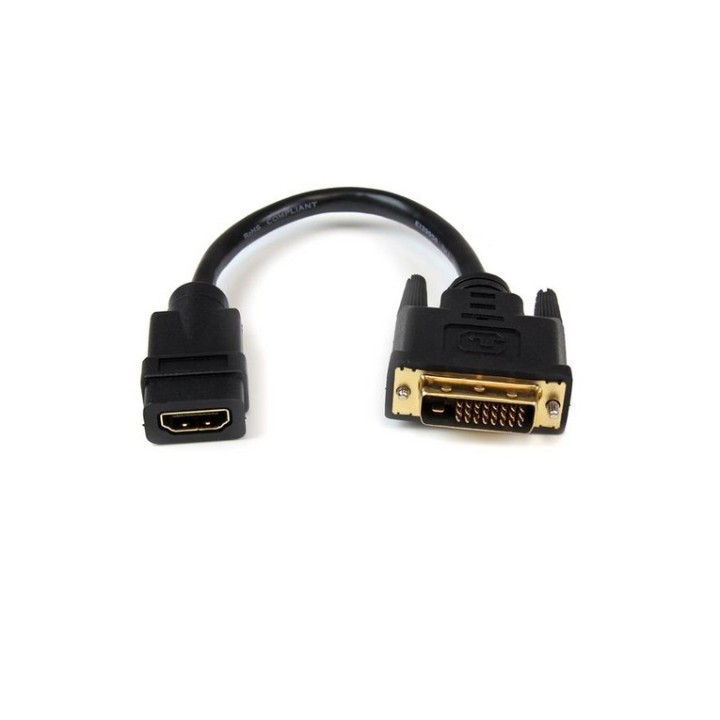 StarTech.com Adattatore cavo video HDMI a DVI-D da 20 cm - HDMI femmina a DVI ma