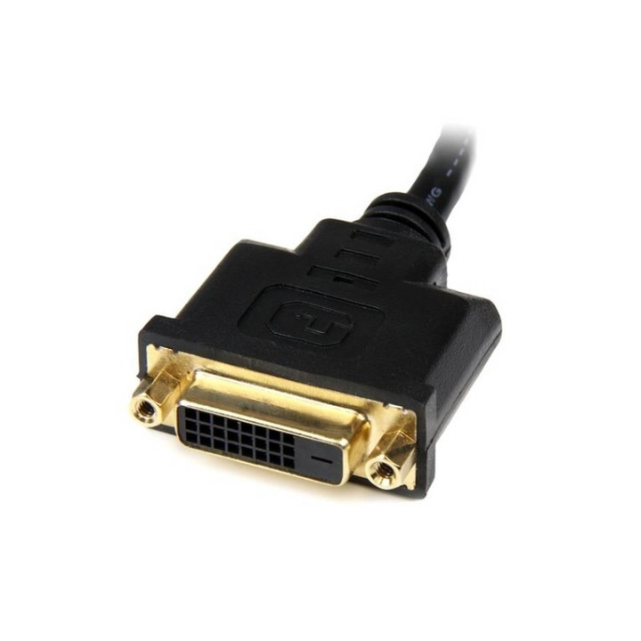 StarTech.com Adattatore cavo video HDMI a DVI-D da 20 cm - HDMI maschio a DVI fe (HDDVIMF8IN)