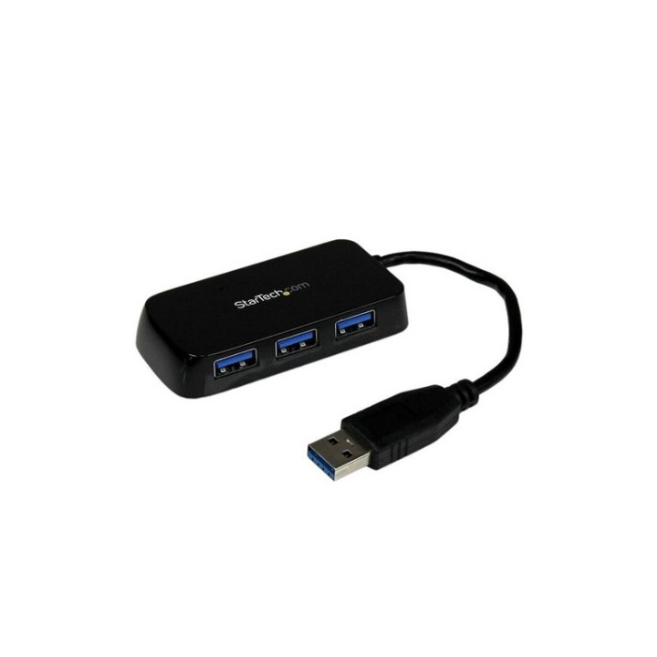 Startech Hub Mini USB 3.0 SuperSpeed a 4 porte portatile - Nero - Hub - 4 x Supe (ST4300MINU3B)