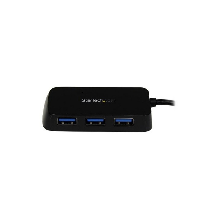 Startech Hub Mini USB 3.0 SuperSpeed a 4 porte portatile - Nero - Hub - 4 x Supe (ST4300MINU3B)