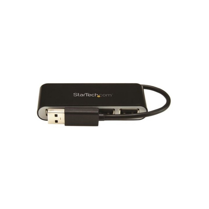 Startech Hub USB 2.0 portatile a 4 porte con cavo integrato - Perno e Concentrat (ST4200MINI2)