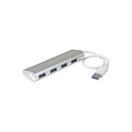 Startech Hub USB 3.0 a 4 porte compatto e portatile con cavo integrato - Hub USB