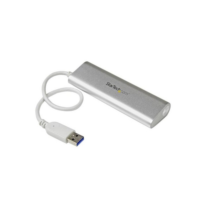 Startech Hub USB 3.0 a 4 porte compatto e portatile con cavo integrato - Hub USB