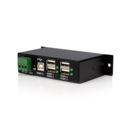 Startech HUB USB 2.0 Industriale in metallo a 4 porte USB 2.0 - Hub - 4 x USB 2.