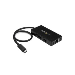 Startech Hub USB 3.0 a 3 porte con USB-C e Ethernet Gigabit - Include Adattatore