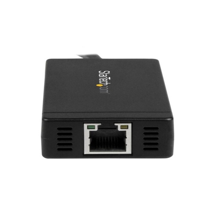 Startech Hub USB 3.0 a 3 porte con USB-C e Ethernet Gigabit - Include Adattatore (HB30C3A1GE)