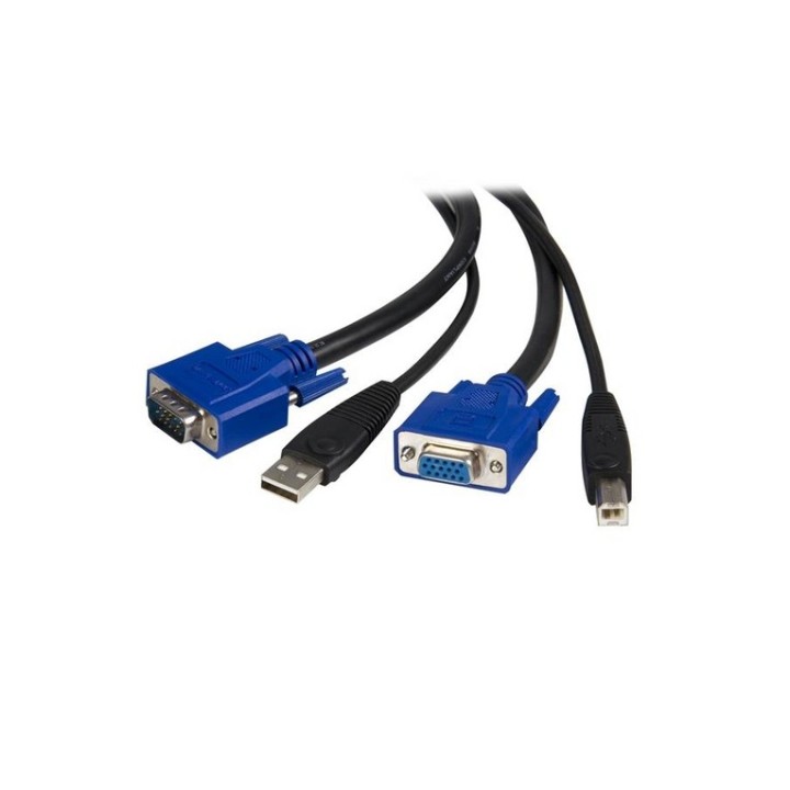 StarTech.com Cavo per commuttatore KVM 2 in 1 VGA e USB - Cavo Switch KVM per US