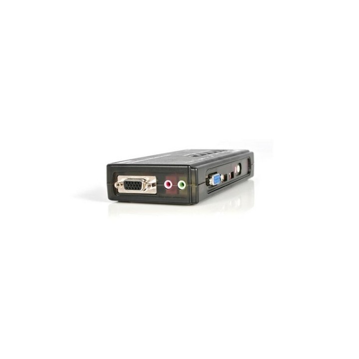 Startech Kit Switch KVM USB con audio e cavi 4 porte, colore nero - Switch KVM / (SV411KUSB)
