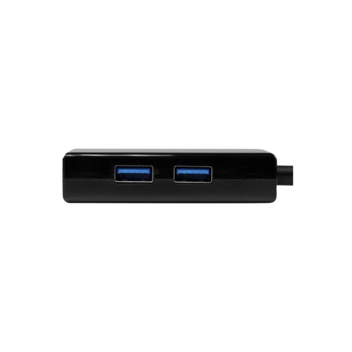 Startech Hub USB 3.0 a due porte con Ethernet - Adattatore di rete RJ45 Gigabit (USB31000S2H)