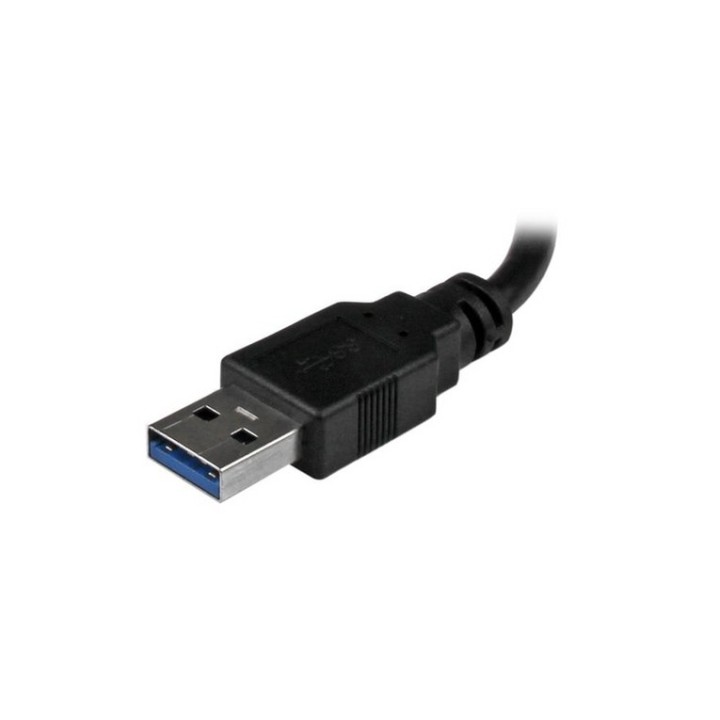 Startech Hub USB 3.0 a due porte con Ethernet - Adattatore di rete RJ45 Gigabit (USB31000S2H)