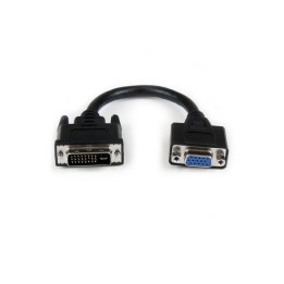 StarTech.com Adattatore cavo DVI a VGA da 20 cm - DVI-I maschio a VGA femmina - (DVIVGAMF8IN)