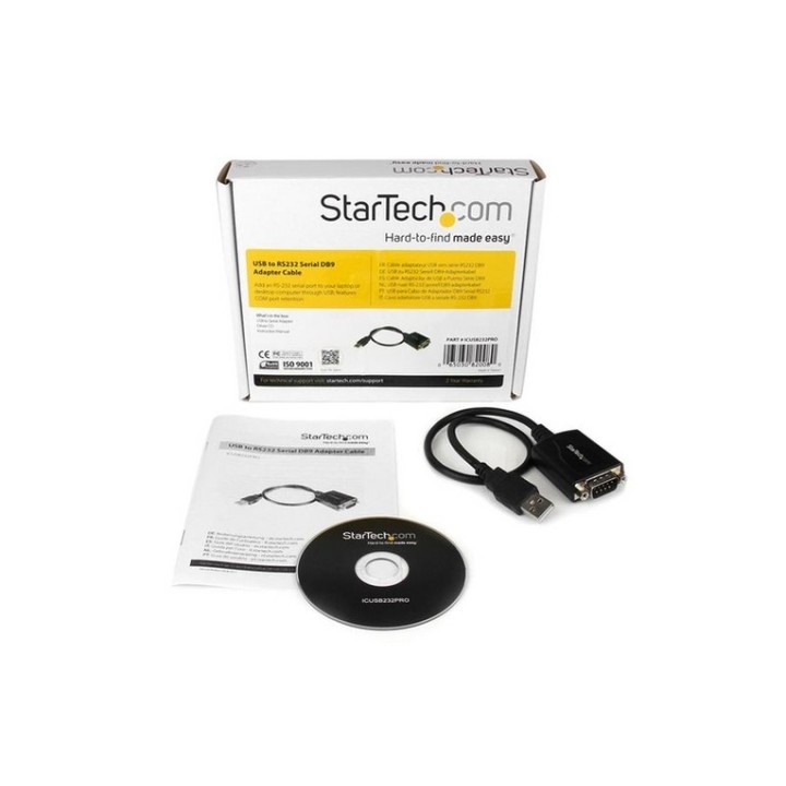 StarTech.com Cavo adattatore DB9 USB a seriale RS-232, con interfaccia COM - Sch