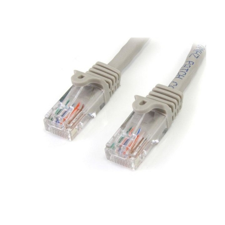 Startech Cavo di rete CAT5e - Cavo Patch Ethernet RJ45 UTP grigio da 5m antigrov