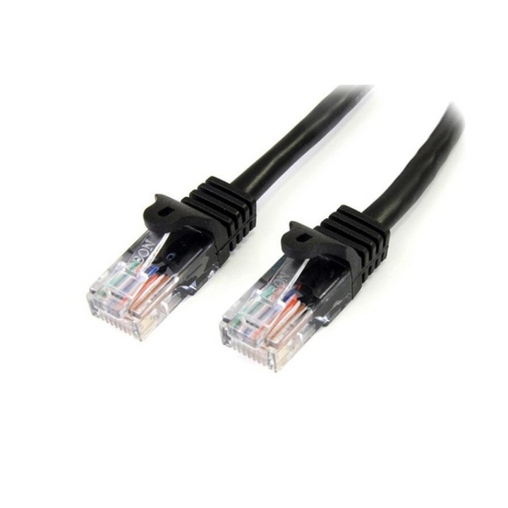 Startech Cavo di rete CAT5e - Cavo Patch Ethernet RJ45 UTP nero da 5m antigrovig (45PAT5MBK)