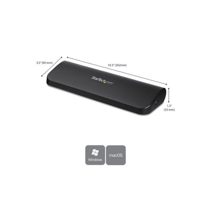 StarTech.com Docking station Universale USB 3.0 per laptop VGA DVI HDMI - Dual-M