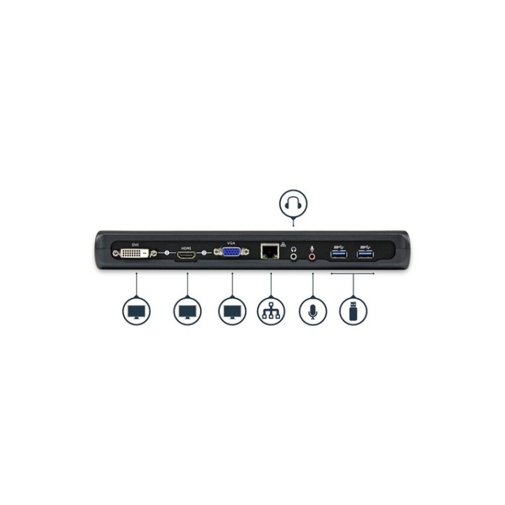 StarTech.com Docking station Universale USB 3.0 per laptop VGA DVI HDMI - Dual-M
