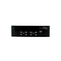 Startech Switch KVM doppio monitor VGA DVI 4 porte USB con audio e hub USB 2.0 -
