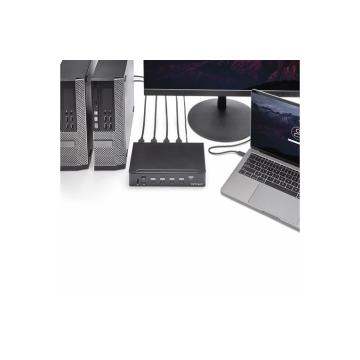 Startech Switch Commutatore KVM a 4 Porte HDMI con Hub USB 3.0 - 1080p - Switch (SV431HDU3A2)