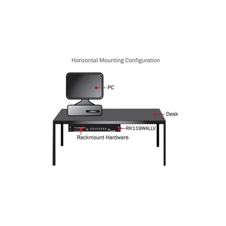 StarTech.com Staffa rack in acciaio 4U per montaggio apparecchiature su parete v