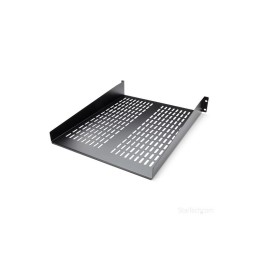 StarTech.com Ripiano per montaggio a rack con fessure 22" 2U - Ripiano per armad (CABSHELF22V)