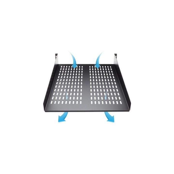 StarTech.com Ripiano per montaggio a rack con fessure 22" 2U - Ripiano per armad
