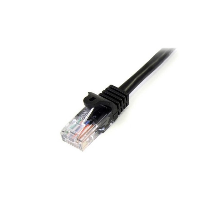 Startech Cavo di Rete da 50cm Nero Cat5e Ethernet RJ45 Antigroviglio - Cavo Patc (45PAT50CMBK)
