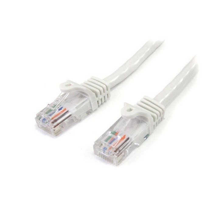 Startech Cavo di Rete da 50cm Bianco Cat5e Ethernet RJ45 Antigroviglio - Cavo Pa